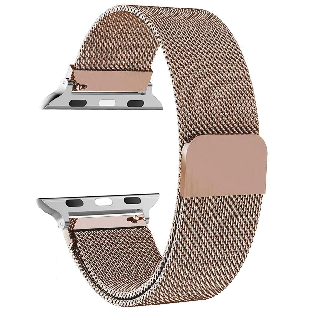 Milanese loop For apple Watch bands 44mm 40mm 45mm 49mm 41mm 38mm 42mm 44 mm Bracelet iwatch Series 9 3 6 5 SE 7 8 Ultra 2 strap