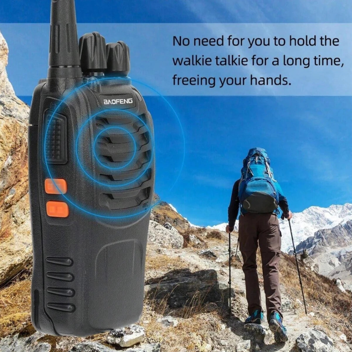 2PCS Stuks Baofeng 888S Walkie Talkie BF-888S 5W Ham Tweeweg Radio Set UHF 400-470Mhz 16ch Walkie-Talkie Transceiver USB charge