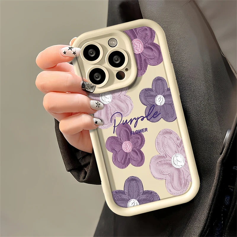 Flower Phone Case For Huawei Honor 50 90 20 9X Pro X9 X30 Y9 Prime 2019 Magic 5 Pro Shockproof Soft Camera Protection Cover