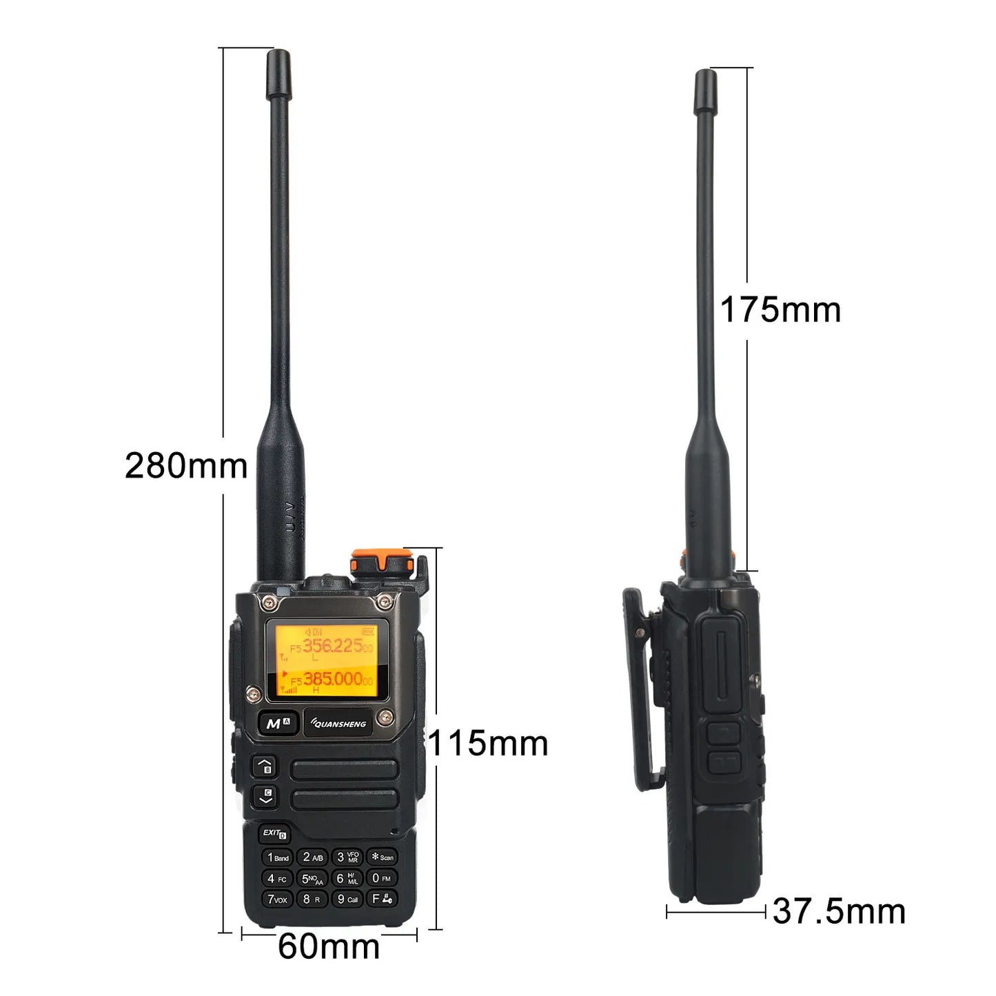 Walkie Talkie Quansheng UV-K5(8) 50-600MHz Air Band Rx Multi-Band 136-600MHz Tx DTMF Scrambler Frequency Scan Copy Vox FM Radio