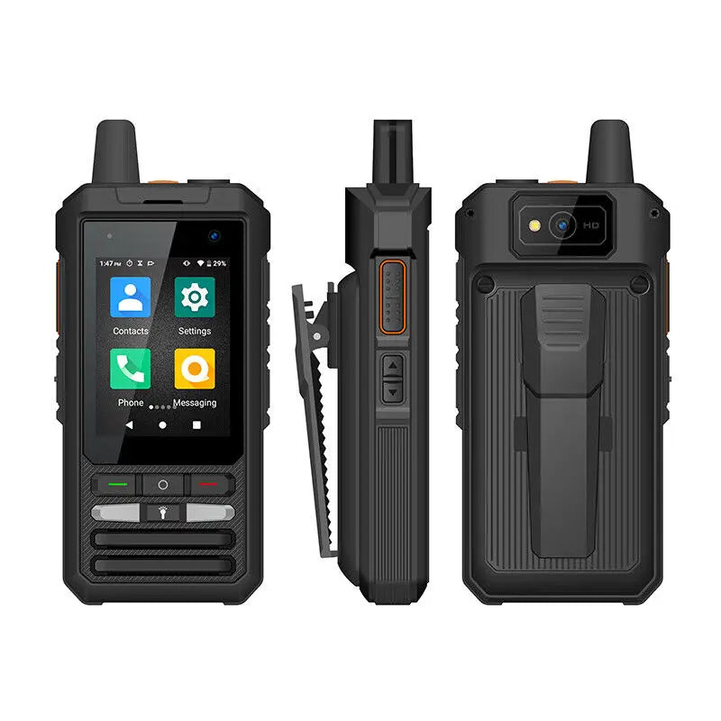 Anysecu W8pro 4G Network Radio Zello Android 10 WIFI Mobile Phone Realptt Zello  2.4 inch  5300 mAh  Global Call Walkie Talkie