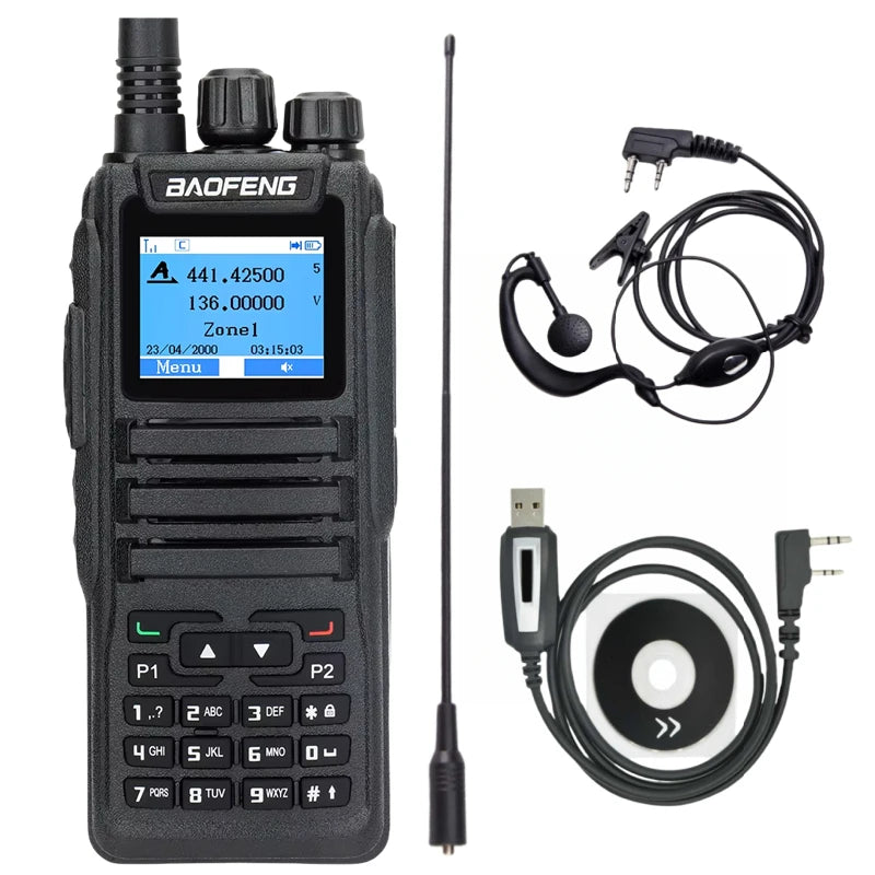 Baofeng DMR DM 1701 Digital Walkie Talkie Dual Mode Analog Two-Way Radio Open GD77 Dual Time Slot Tier 1 2 Hamradio DR 1801