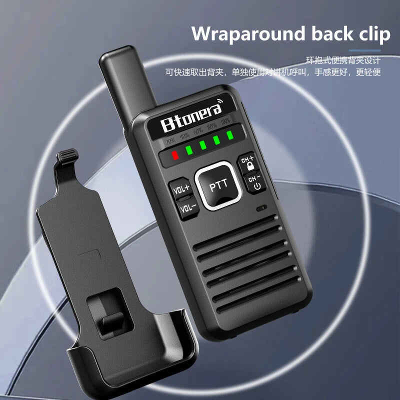 1/2 PCS BTDX BT68 Walkie Talkie UHF 400 470MHz PMR 446 Long Range Two Way Ham Radios Transceiver for Hunting Hotel USB-C