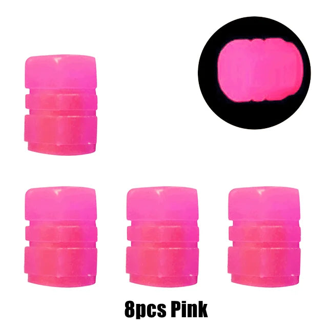 4pcs Electric Scooter Accessories Scooter Self-luminous Valve Caps Universal Schrader Valve Caps for Mijia M365 Ninebot MAX G30