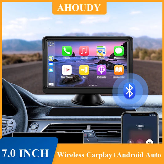 Universal Wireless Apple CarPlay Android Auto 7 inch Car Mp5 Radio Player Video Player Portable Touch Screen For BMW VW KIA